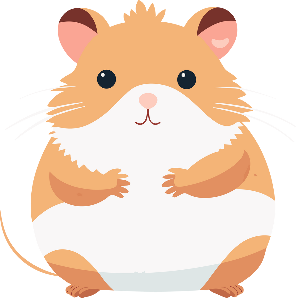 Cute Hamster Illustration